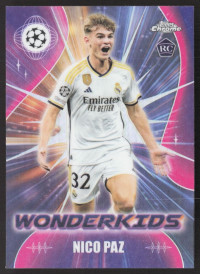 Nico Paz, Kartička, Topps Chrome UEFA Club Competitions 2023-24, INSERT