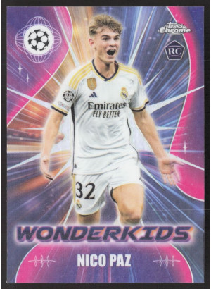 Nico Paz, Card, Topps Chrome UEFA Club Competitions 2023-24, INSERT