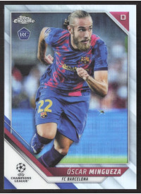Oscar Mingueza, Kartička, 2021-22 Topps Chrome UEFA Champions League, Refractor