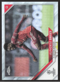 Alphonso Davies, Kartička, 2021-22 Topps Chrome UEFA Champions League, Refractor