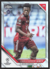 Christopher Scott, Kartička, 2021-22 Topps Chrome UEFA Champions League, Refractor