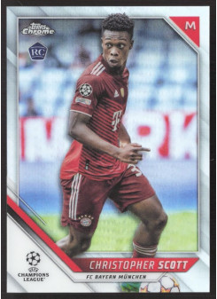 Christopher Scott, Kartička, 2021-22 Topps Chrome UEFA Champions League, Refractor