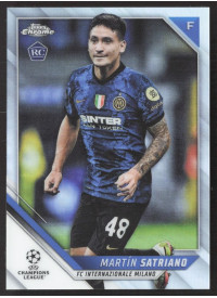 Martin Satriano, Kartička, 2021-22 Topps Chrome UEFA Champions League, Refractor