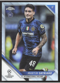 Martin Satriano, Kartička, 2021-22 Topps Chrome UEFA Champions League, Refractor