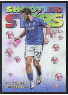 Khvicha Kvaratskhelia, Kartička, Topps Chrome UEFA Club Competitions 2023-24, INSERT