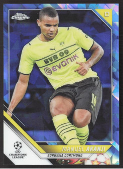 Manuel Akanji, Kartička, 2021-22 Topps Chrome UEFA Champions League, Sapphire