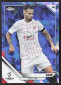 Suso, Kartička, 2021-22 Topps Chrome UEFA Champions League, Sapphire