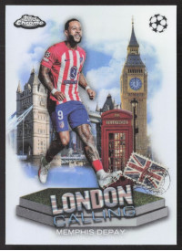Memphis Depay, Kartička, Topps Chrome UEFA Club Competitions 2023-24, INSERT
