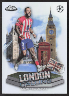 Memphis Depay, Kartička, Topps Chrome UEFA Club Competitions 2023-24, INSERT