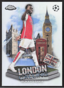 Bukayo Saka, Kartička, Topps Chrome UEFA Club Competitions 2023-24, INSERT