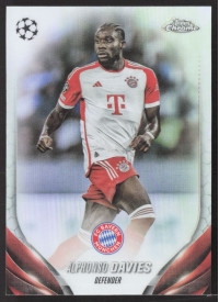 Alphonso Davies, Kartička, Topps Chrome UEFA Club Competitions 2023-24, Refractor