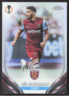 Saïd Benrahma, Kartička, Topps Chrome UEFA Club Competitions 2023-24, Refractor