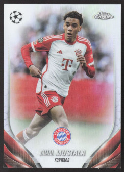 Jamal Musiala, Kartička, Topps Chrome UEFA Club Competitions 2023-24, Refractor