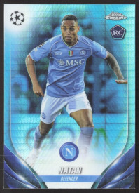 Natan, Kartička, Topps Chrome UEFA Club Competitions 2023-24, Aqua Prism Refractor