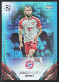 Konrad Laimer, Kartička, Topps Chrome UEFA Club Competitions 2023-24, Aqua Prism Refractor