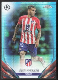 Ángel Correa, Kartička, Topps Chrome UEFA Club Competitions 2023-24, Aqua Prism Refractor