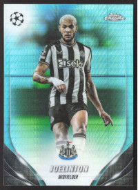 Joelinton, Kartička, Topps Chrome UEFA Club Competitions 2023-24, Aqua Prism Refractor