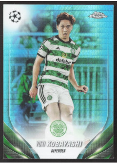 Yuki Kobayashi, Kartička, Topps Chrome UEFA Club Competitions 2023-24, Aqua Prism Refractor