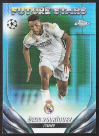 Álvaro Rodríguez, Kartička, Topps Chrome UEFA Club Competitions 2023-24, Aqua Prism Refractor