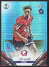 Leny Yoro, Kartička, Topps Chrome UEFA Club Competitions 2023-24, Aqua Prism Refractor