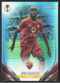 Evan Ndicka, Kartička, Topps Chrome UEFA Club Competitions 2023-24, Aqua Prism Refractor