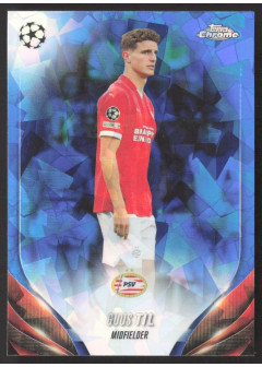 Guus Til, Card, Topps Chrome UEFA Club Competitions 2023-24, Sapphire Edition