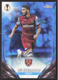 Saïd Benrahma, Kartička, Topps Chrome UEFA Club Competitions 2023-24, Sapphire Edition