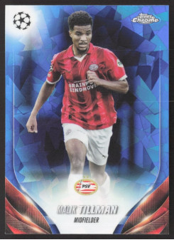 Malik Tillman, Kartička, Topps Chrome UEFA Club Competitions 2023-24, Sapphire Edition