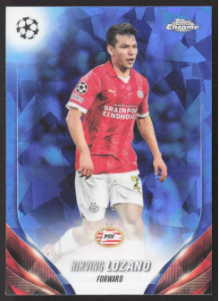 Hirving Lozano, Kartička, Topps Chrome UEFA Club Competitions 2023-24, Sapphire Edition