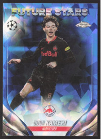 Dijon Kameri, Kartička, Topps Chrome UEFA Club Competitions 2023-24, Sapphire Edition