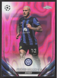 Federico Dimarco, Kartička, Topps Chrome UEFA Club Competitions 2023-24, Pink Lava Refractors