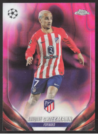Antoine Griezmann, Kartička, Topps Chrome UEFA Club Competitions 2023-24, Pink Lava Refractors