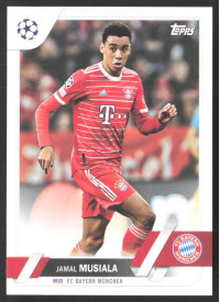 Jamal Musiala, Kartička, 2022-23 Topps UEFA Club Competitions, BASE