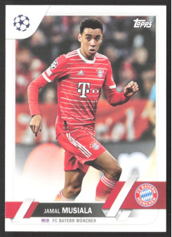 Jamal Musiala, Kartička, 2022-23 Topps UEFA Club Competitions, BASE