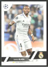 David Alaba, Kartička, 2022-23 Topps UEFA Club Competitions, BASE