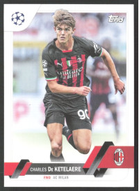 Charles De Ketelaere, Kartička, 2022-23 Topps UEFA Club Competitions, BASE
