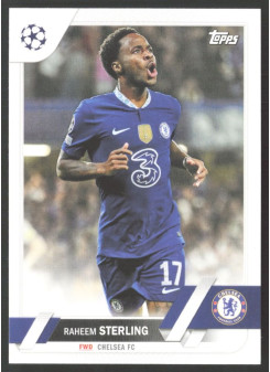 Raheem Sterling, Kartička, 2022-23 Topps UEFA Club Competitions, BASE