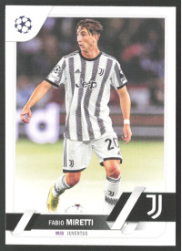Fabio Miretti, Kartička, 2022-23 Topps UEFA Club Competitions, BASE