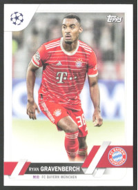 Ryan Gravenberch, Kartička, 2022-23 Topps UEFA Club Competitions, BASE