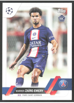 Warren Zaïre-Emery, Kartička, 2022-23 Topps UEFA Club Competitions, BASE