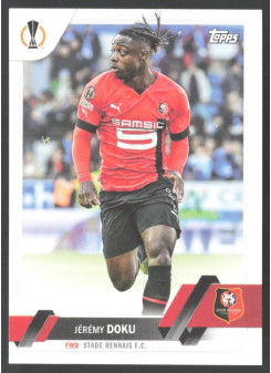 Jérémy Doku, Kartička, 2022-23 Topps UEFA Club Competitions, BASE