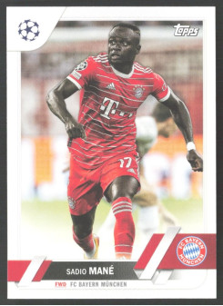 Sadio Mané, Kartička, 2022-23 Topps UEFA Club Competitions, BASE