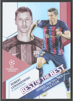 Robert Lewandowski, Kartička, 2022-23 Topps UEFA Club Competitions, INSERT