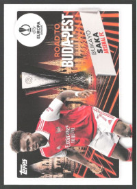 Bukayo Saka, Kartička, 2022-23 Topps UEFA Club Competitions, INSERT