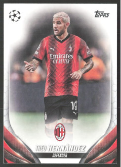 Theo Hernández, Kartička, Topps UEFA Club Competitions 2023-24, BASE