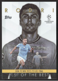 Rodri, Kartička, Topps UEFA Club Competitions 2023-24, INSERT