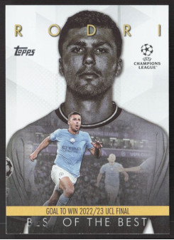 Rodri, Kartička, Topps UEFA Club Competitions 2023-24, INSERT