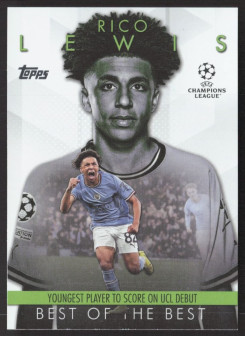 Rico Lewis, Kartička, Topps UEFA Club Competitions 2023-24, INSERT