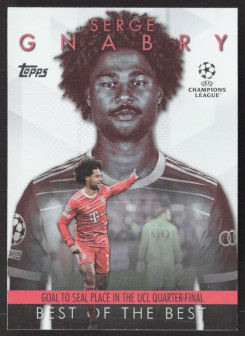 Serge Gnabry, Kartička, Topps UEFA Club Competitions 2023-24, INSERT