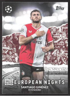 Santiago Giménez, Kartička, Topps UEFA Club Competitions 2023-24, INSERT